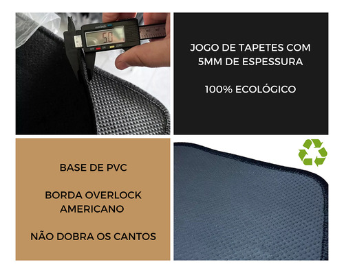Tapete Carpete 5mm Ram 2500 2021 2022 2023 2024