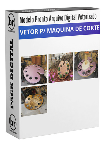 Pacote Vetores Paleta De Cores Artista Laser Router Cnc