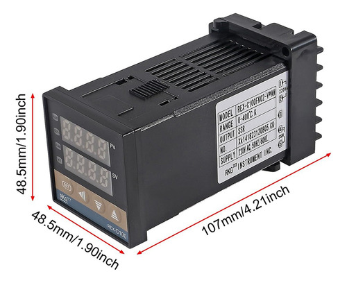 Nuevo Controlador De Temperatura Pid Rex-c100, Kit De