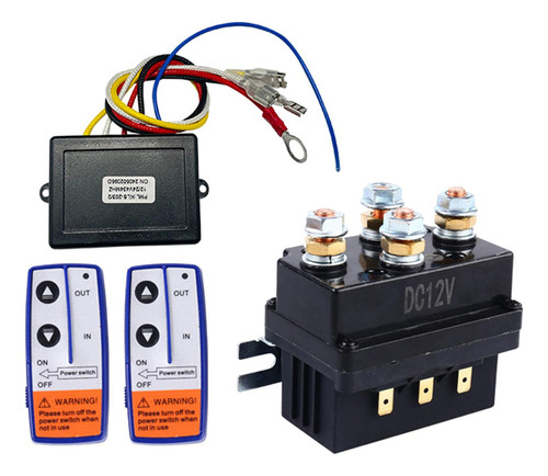 12v 250a Contator De Relé Solenóide De Guincho, Fácil .