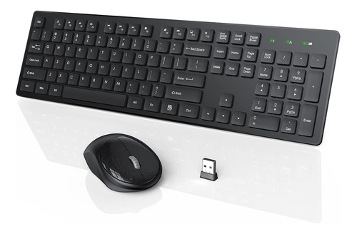 Teclado Y Mouse Inalámbricos, Con Teclas Silenciosas