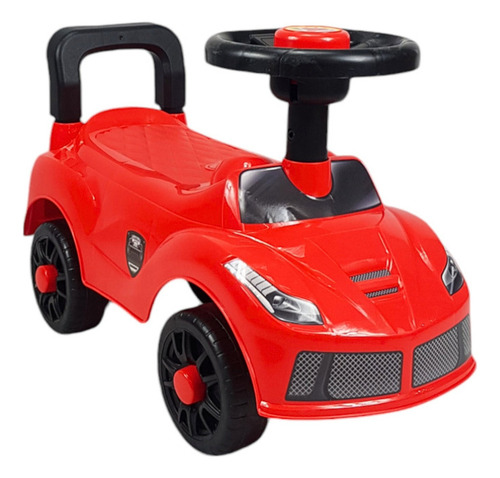 Montable Para Niños Carrito Deportivo Correpasillos De 50 Cm Color Rojo