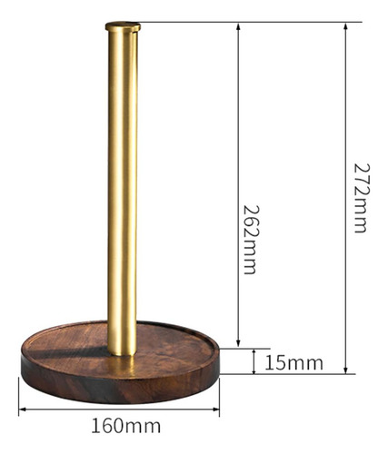 Soporte De Madera Para Papel De Regalo, Soporte Estable Para