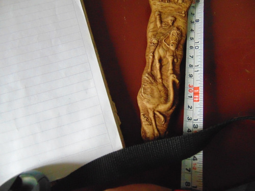 Talla, Tallado En Hueso Antiguo, Unico,firmado (Usado)