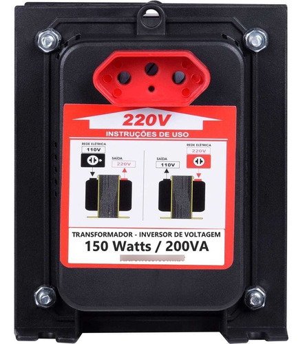 Auto Transformador Inversor 110v-220v 150w 200va Em Cobre