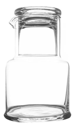 Imagen 1 de 3 de Botellón De Vidrio Con Vaso Tapa
