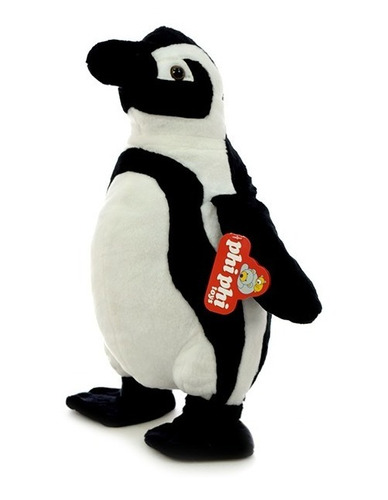 Imagen 1 de 4 de Peluche Animal Pingüino Real Parado 40 Cm.