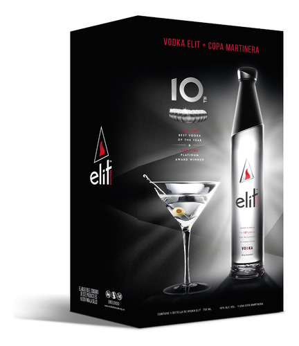 Vodka Elit 700 Ml Con Copa De Regalo