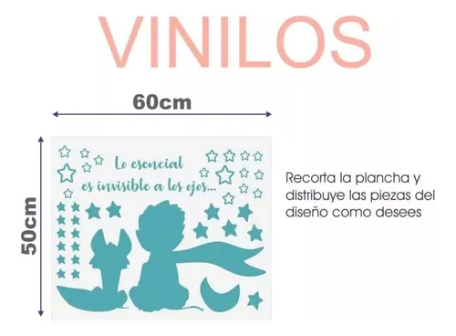Vinilo Decorativo El Principito Kit X 40 Unidades