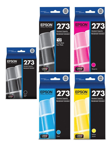 Genuine Epson 273 color (negro/foto Negro/cian/magenta/ama.