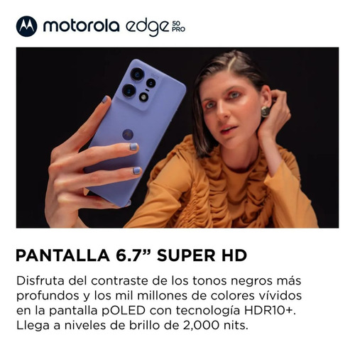Motorola Moto Edge 50 Pro 5g 12gb Ram 512gb Dual Sim Con Accesorios Cargador Completo Y Funda Nfc Nuevos Qualcomm Snapdragon 7 Gen 3 Octa-core Negro