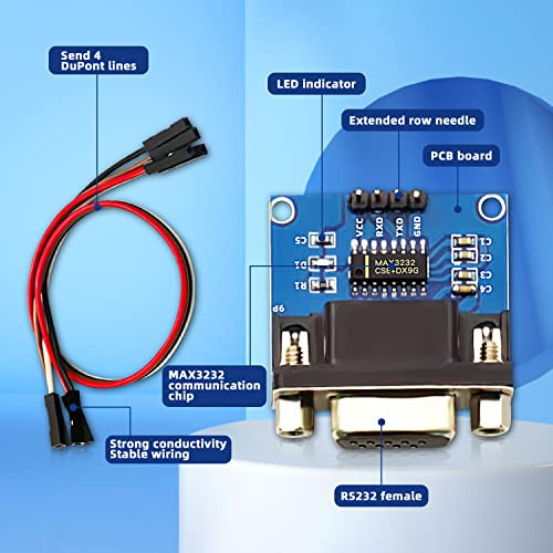 Módulo Convertidor Dafurui Rs232 A Ttl, 5 Piezas, Máximo 323