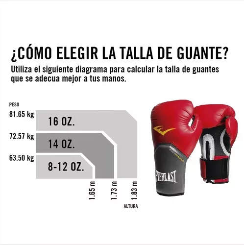 Everlast Guantes de entrenamiento Pro Style 16 oz Rojo