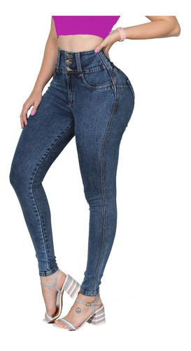 Calça Jeans Perfect Levanta Bumbum Cintura Alta Lycra Bojo