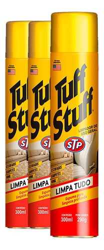 3 Tuff Stuff Espuma Limpeza Bancos Carpetes Painéis Tapetes