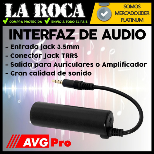 Imagen 5 de 10 de Interfaz Audio Para Celular Tablet Guitarra Bajo Teclado