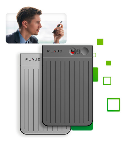 Plaud Note Gravador De Voz Com Ia Chatgpt Tradutor 64 Gb Cor Preto