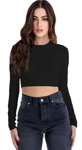 Crop Top Negro | MercadoLibre