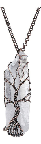 Jovivi - Collar Con Dije De Cuarzo De Cristal Natural