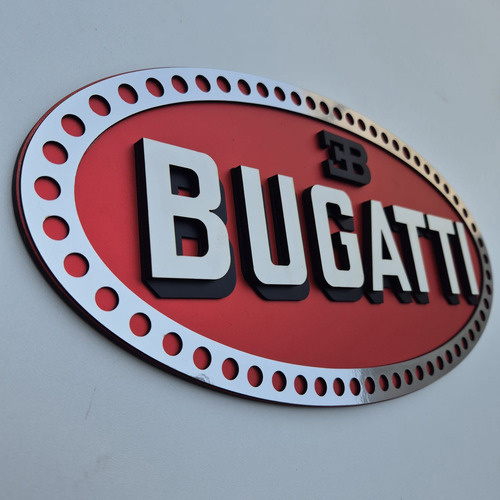 Cuadro3d Escudo Bugatti Roll Royce Aston Martin 40cm Exotic Bugatti