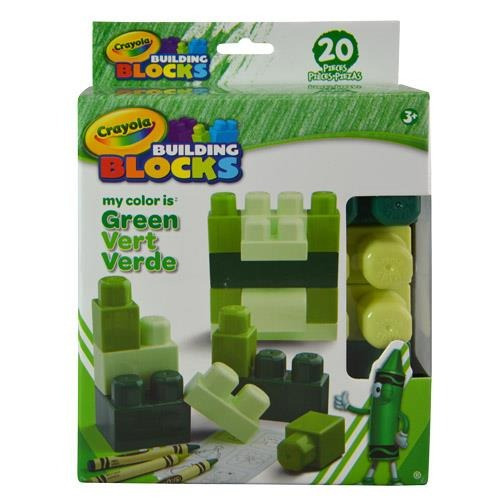 Crayola  Construye  Con Bloques Verde  Pinta 20 Piezas