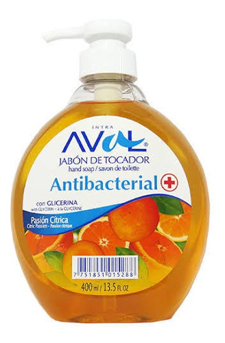 Jabón Antibacterial Aval X 400 Ml