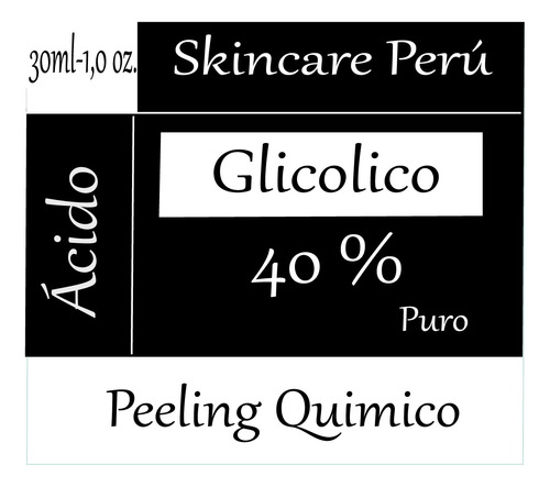 Acido Glicolico 40 %