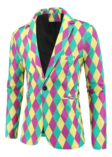 Chaqueta Blazer Playing Cards Poker Para Hombre, Fiesta De G