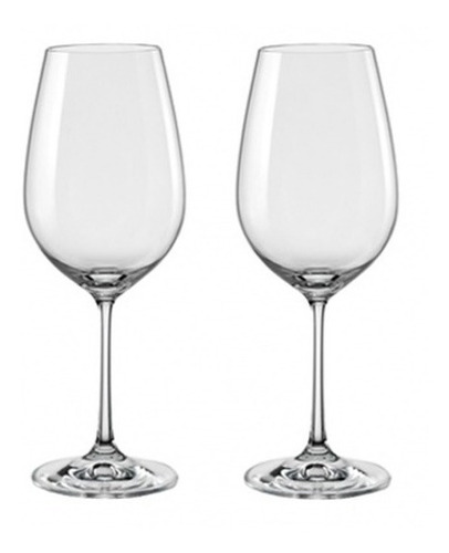 Set X 2 Copa Vino Tinto Cristal Bohemia Original Viola 450ml