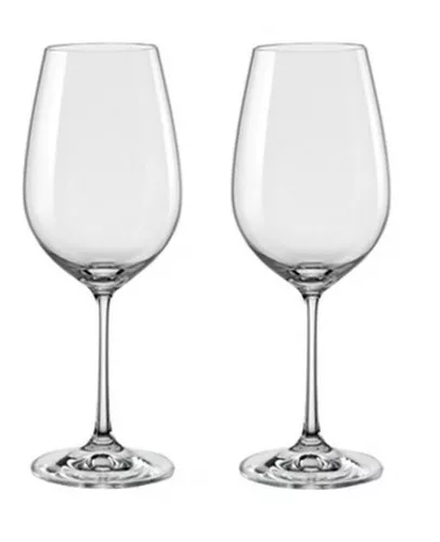 Copas de vino de cristal de Bohemia