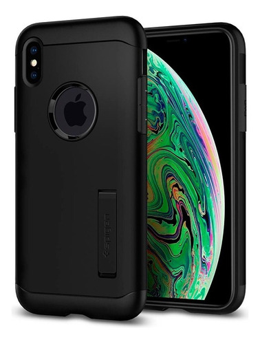 Funda iPhone XS Max Spigen Slim Armor 100% Original Uso Rudo