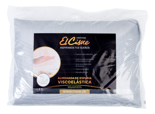 Almohada Viscoelastica Gris