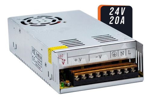 Fonte Chaveada 24v 20a 480w Cftv Bivolt S480-24 