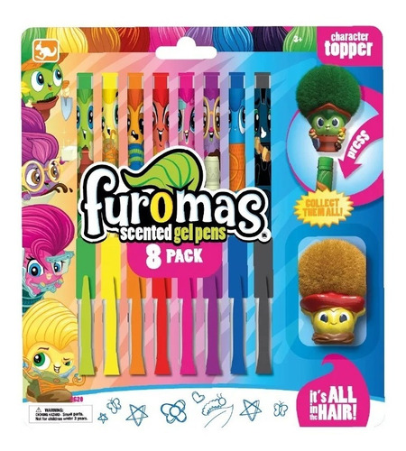 Lapiceras De Gel X8 Perfumadas - Furomas - Premium