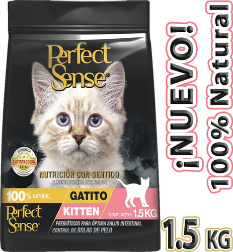 Alimento Perfect Sense Gatitos Croqueta Kitten 100% Natural 