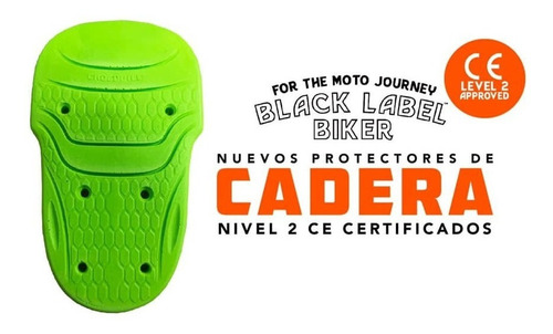 Imagen 3 de 3 de Protecciones Cadera Black Label Biker Certificadas Ce2