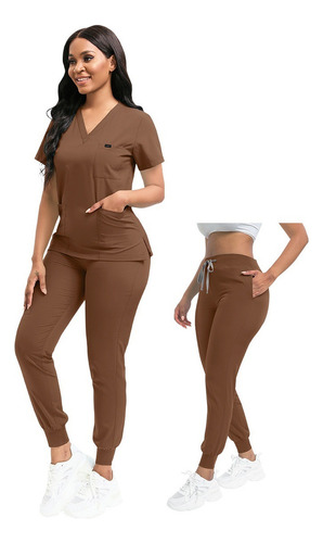 Yfa Pijama Quirurgica Dama De Cuello V Uniforme Quirurgico