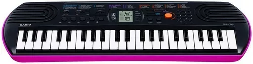 Teclado Musical Infantil Casio SA78 Rosa