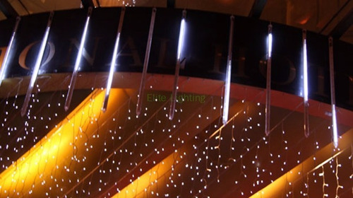 Imagen 5 de 7 de Led Multicolor 8 Tubos 50 Cm Lluvia Meteoro Cascada Cortina