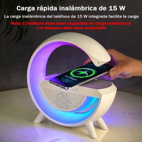 Bocina Intouch Peru Lampara Inteligente G portátil con bluetooth blanca 5V