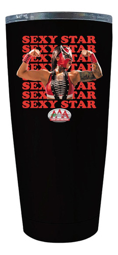 Termo Vaso Térmico Lucha Libre Aaa Sexy Star Máscara 20 Oz