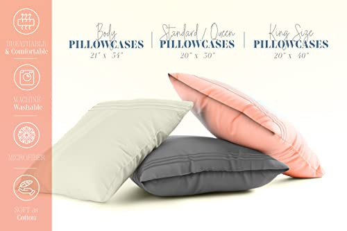 Juego De 2 Fundas De Almohada Microfibra Suave