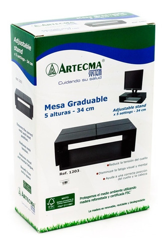 Mesa Graduable 5 Alturas Ref 1203 Artecma