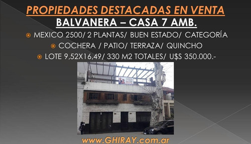 Imagen 2 de 30 de Casa. 7 Amb. Congreso, Mexico 2500, Lote Propio, Buen Estado