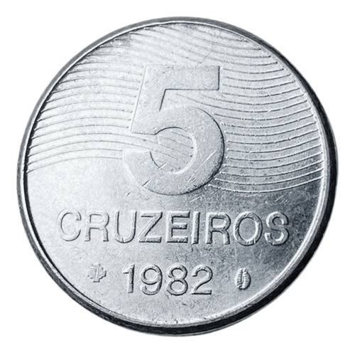 Moeda Antiga Do Brasil - 5 Cruzeiros De 1982