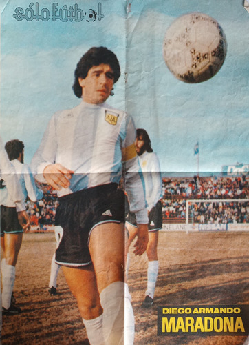 Poster Solo Futbol Diego Armando Maradona 1987