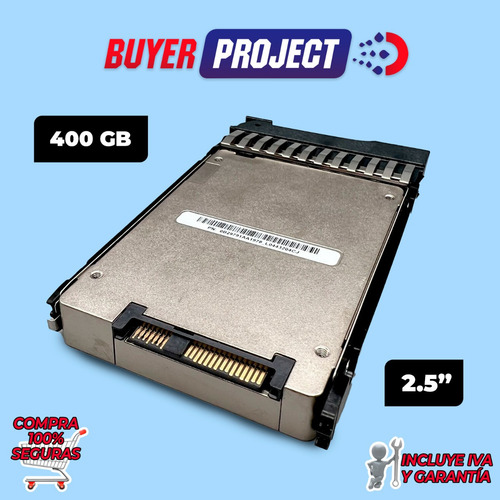 Imagen 2 de 6 de Disco Duro Ssd Hp 400gb Sas Servidor 2.5 12g Sff Me Em Hot P
