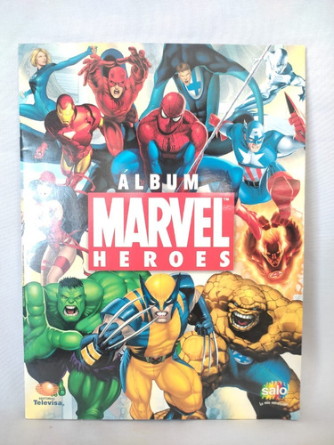 Álbum De Estampas Marvel Heroes Incompleto