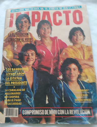 Vintage Revista Impacto Dé Menudo Años 80s