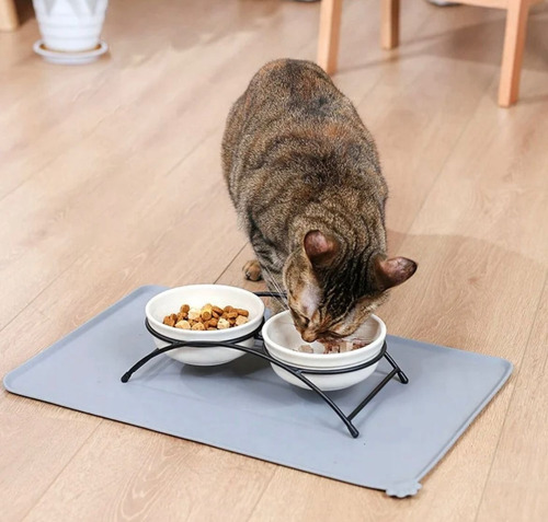 Cuenco De Agua Para Mascotas, Tapete Individual De Alimentac